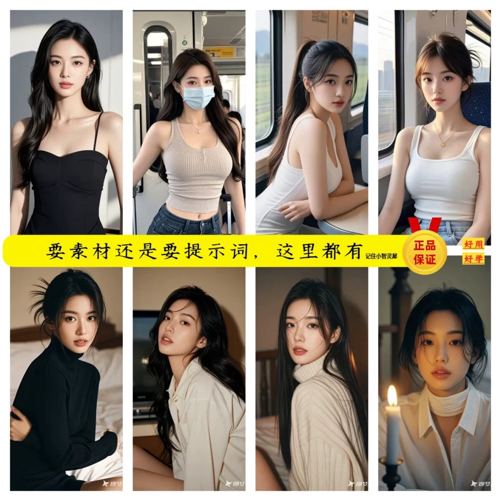 AI美女提示词+写真+AI舞蹈跳舞动作关键词+民族美女素材12月更新